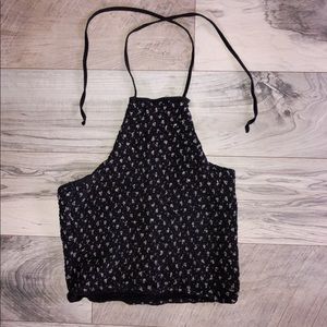 Black halter top